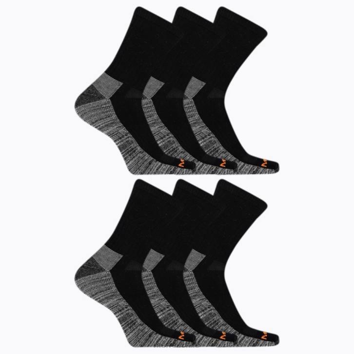 Merrell equipo de trabajo, paquete de 6, negro ropa 824H105 negro unisexo